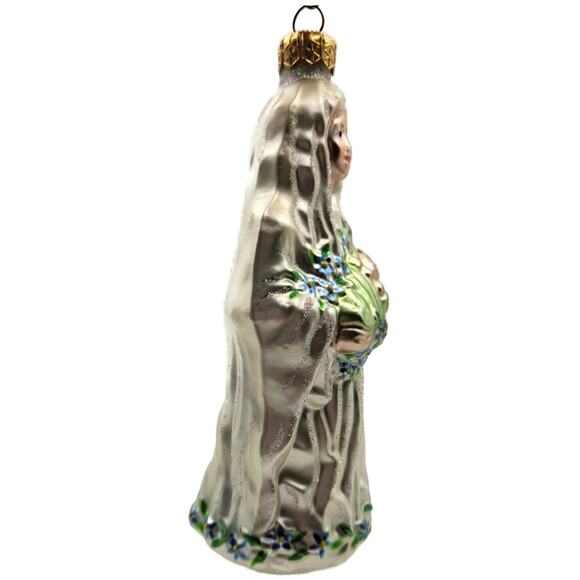 Patricia Breen Bountiful Madonna Baby Jesus Flowers Religous Christmas Ornament - Picture 5 of 11
